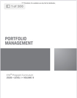 فایل PDF اصلی کتاب PORTFOLIO MANAGEMENT - CFA Program Curriculum 2026 - LEVEL 1 - VOLUME 9