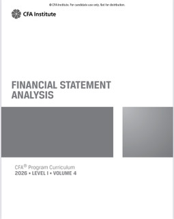 فایل PDF اصلی کتاب FINANCIAL STATEMENT ANALYSIS - CFA Program Curriculum 2026 - LEVEL 1 - VOLUME 4