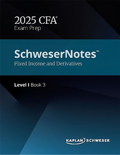فایل PDF اصلی کتاب CFA 2025 Level 1 - Schweser Notes - Book 3 - Fixed Income and Derivatives